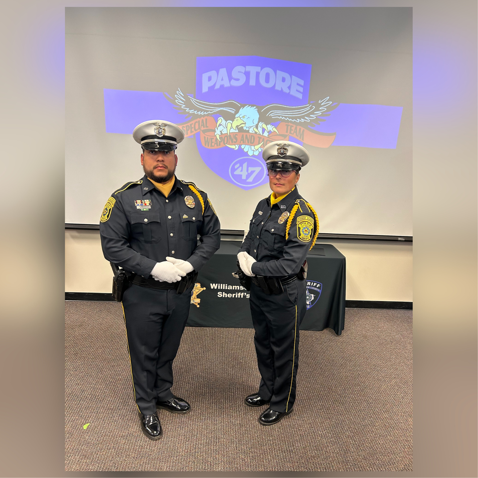 Officers in Honor Guard Uniform