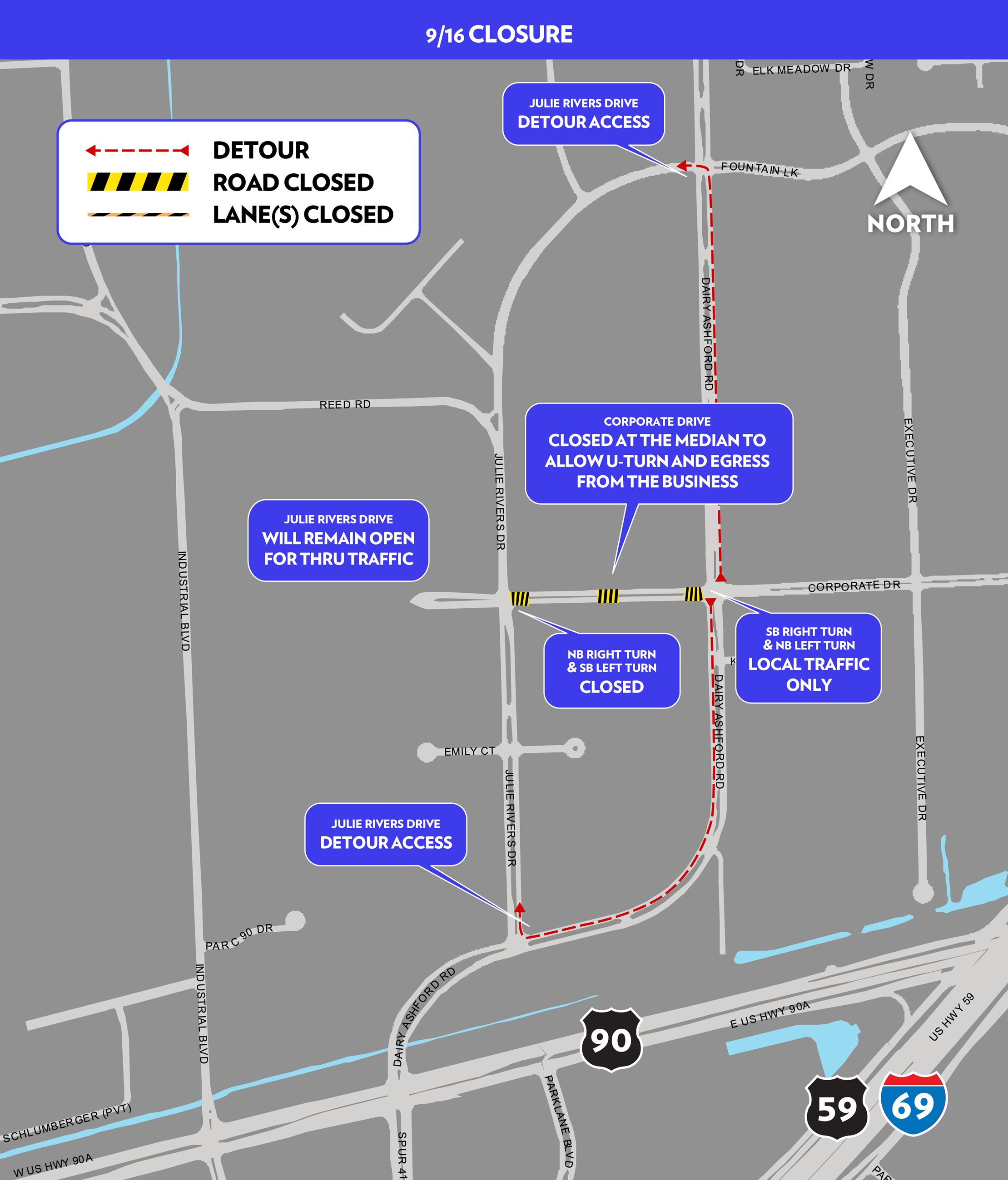 mini map- Julie Rivers at Corporate Drive