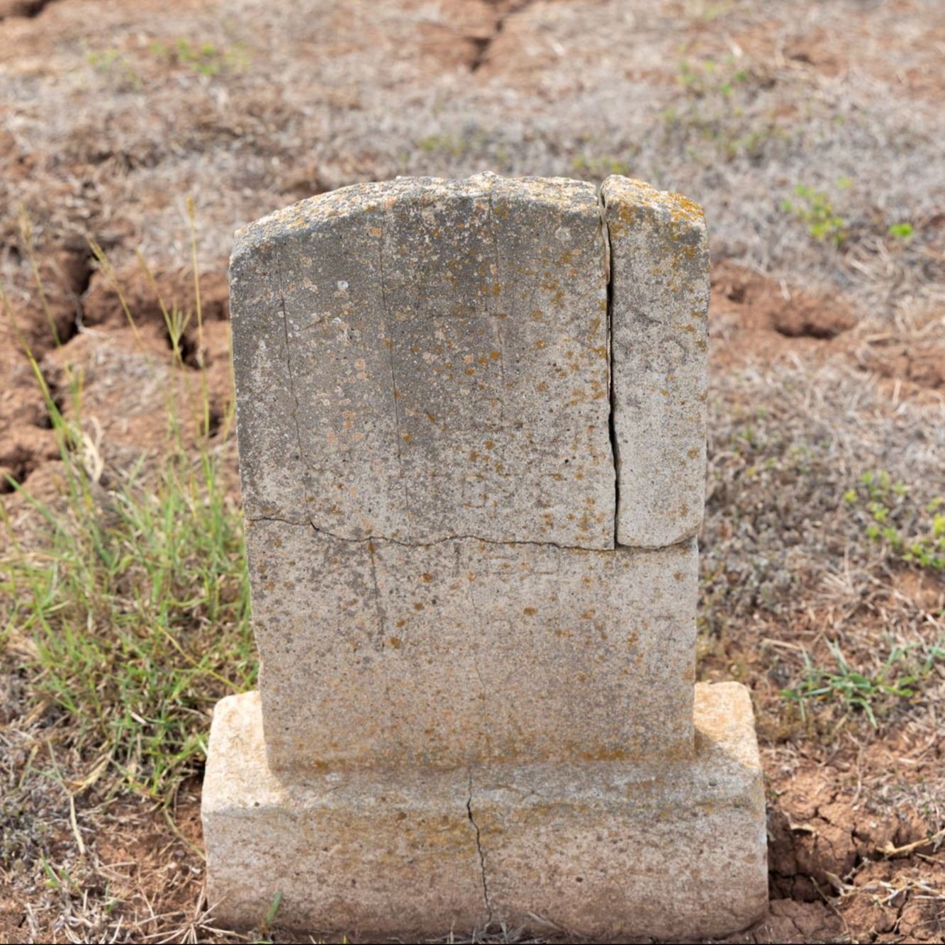 Pre-Restoration of Horace Jones's gravestone 2 from 2023