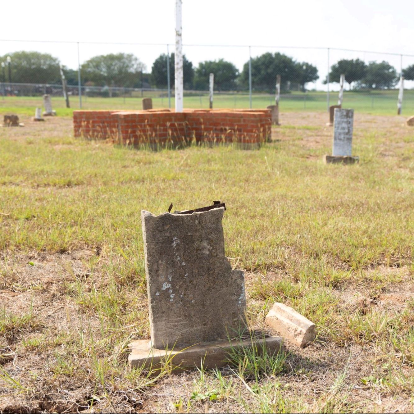 Pre-Restoration of Jack Wilber's gravestone in 2023